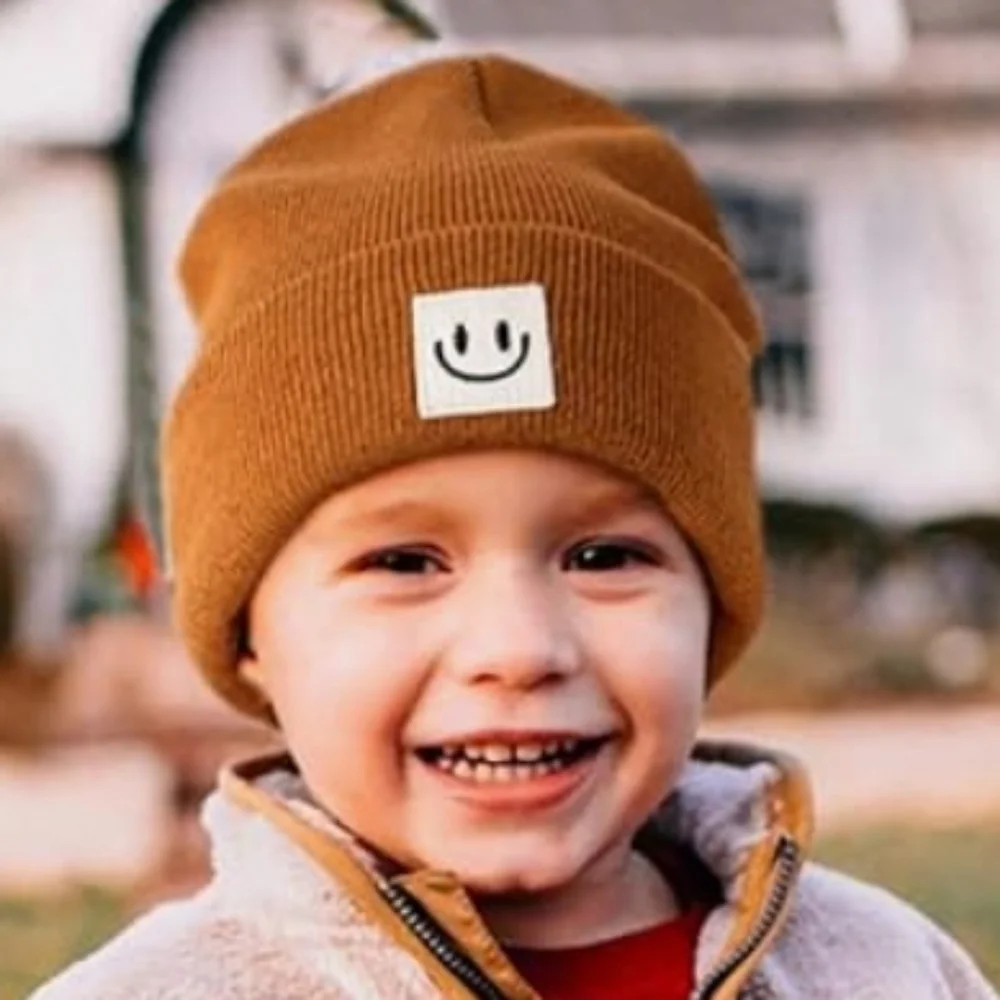 Furtalk Toddler Knit Cap Hat 3 Color Choices Cream, Black or Brown